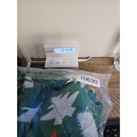 Dec 25th Christmas Sweater Womens Medium Cardigan Ugly Christmas Tree Print - Picture 6 of 6